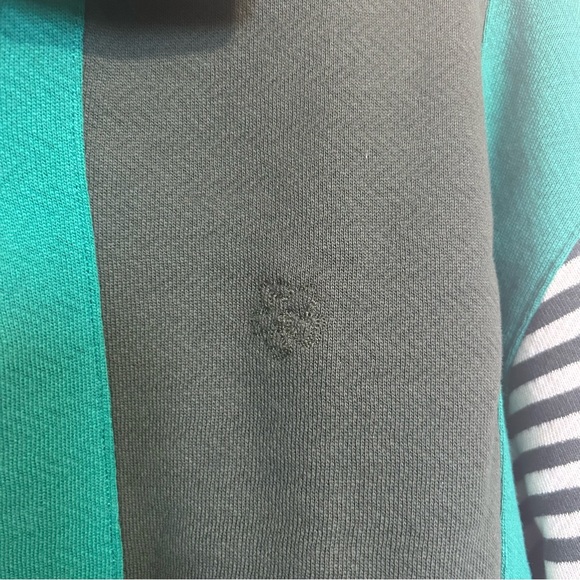 NWT Ted Baker Otlyrun Striped Rugby Top Sz 5 Green - Picture 8 of 14